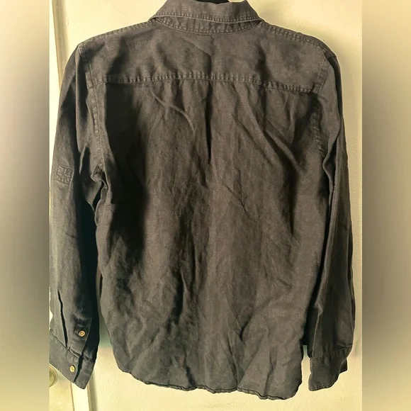 Black Button-Up Shirt - Picture 2 of 4